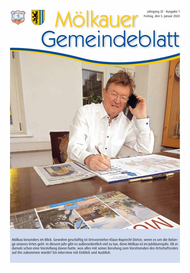 Mölkauer Gemeindeblatt Titelblatt 01/2024