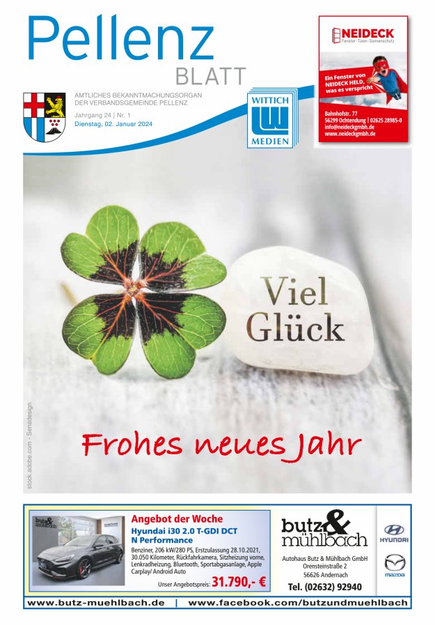 Pellenzblatt Titelblatt 01/2024