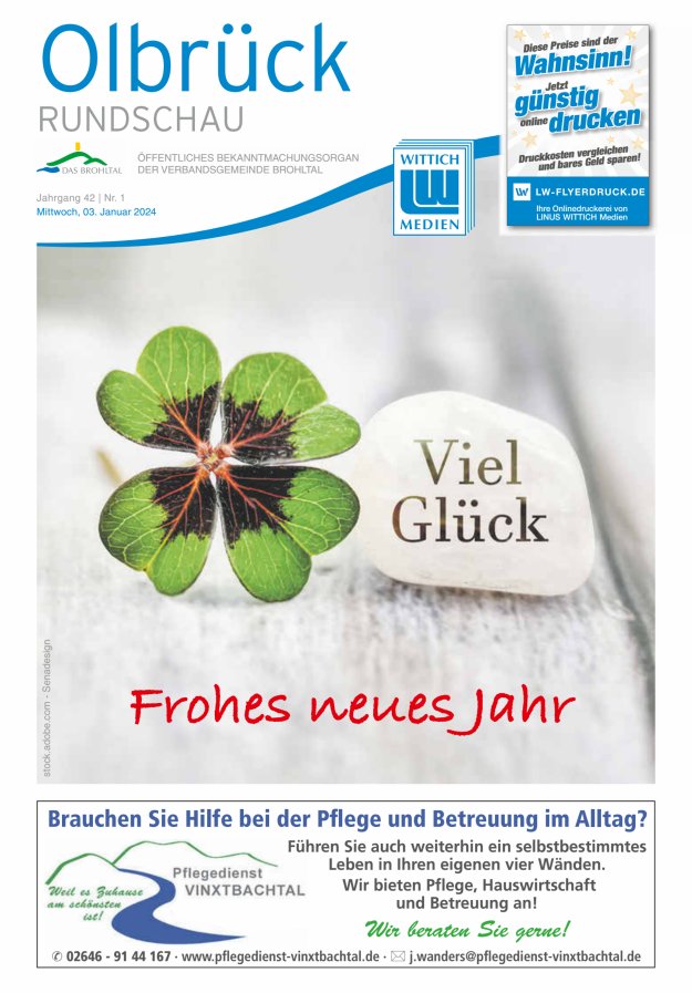Olbrück Rundschau Titelblatt 01/2024
