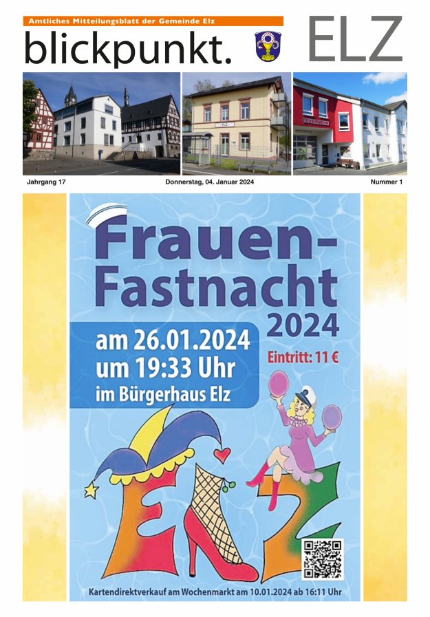 Blickpunkt Elz Titelblatt 01/2024