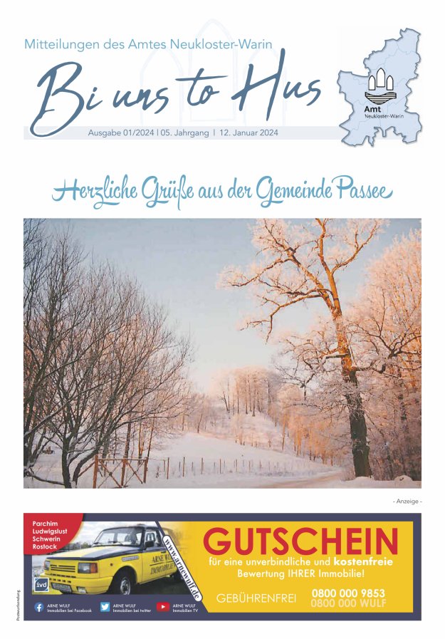 Bi uns to Hus Titelblatt 01/2024