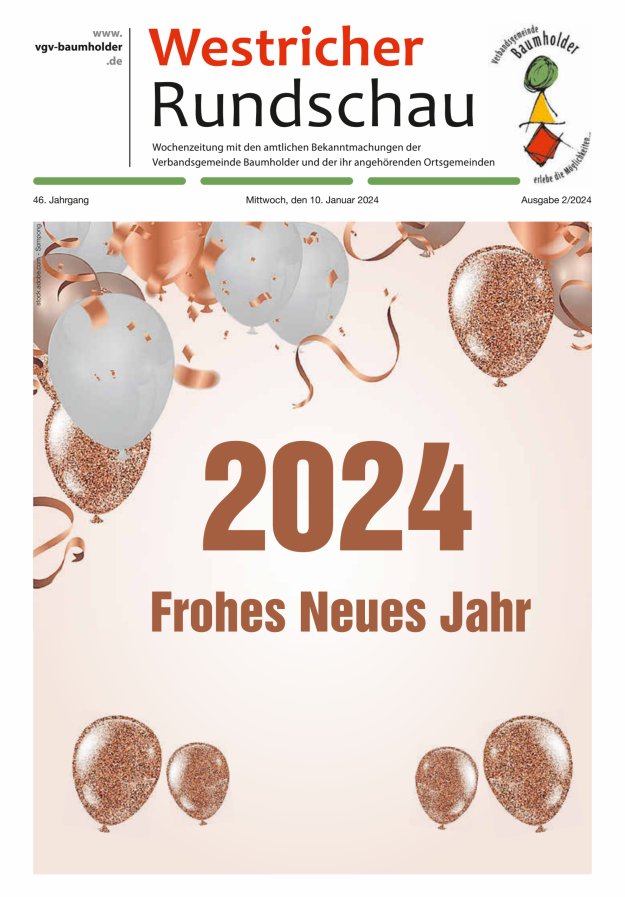 Westricher Rundschau VG Baumholder Titelblatt 02/2024