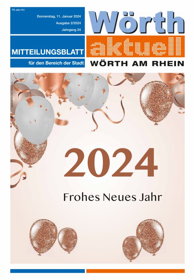 Wörth aktuell Titelblatt 01/2024