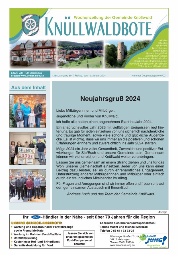 Knüllwaldbote Titelblatt 02/2024