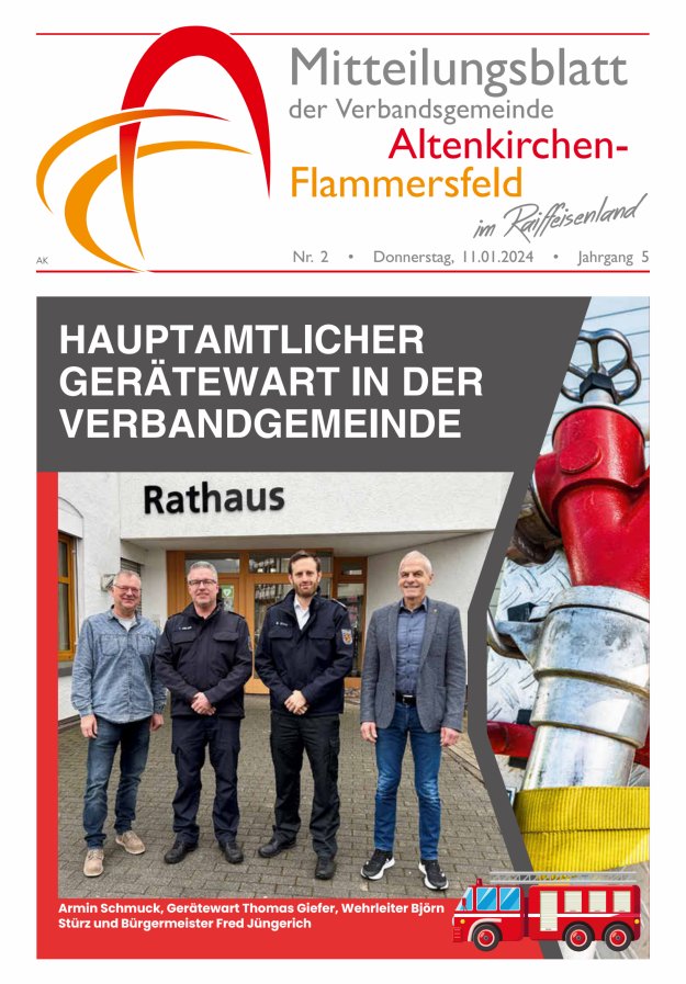 Mitteilungsblatt Verbandsgemeinde Altenkirchen-Flammersfeld Titelblatt 02/2024