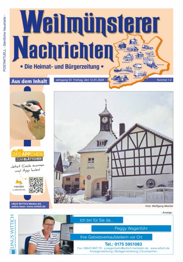 Weilmünsterer Nachrichten Titelblatt 02/2024