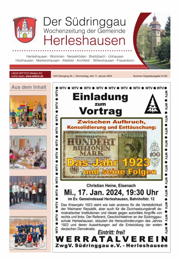 Der Südringgau Titelblatt 02/2024