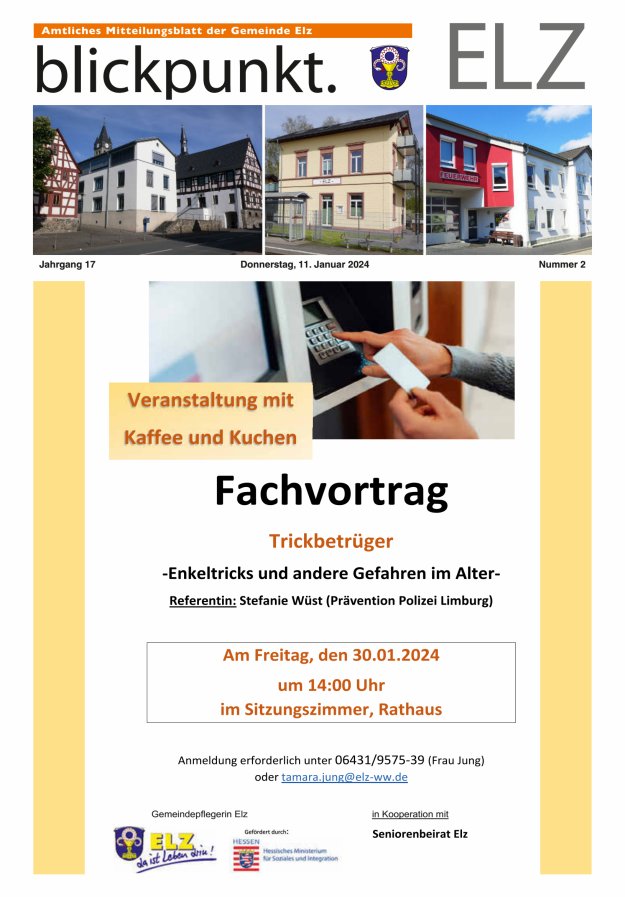 Blickpunkt Elz Titelblatt 02/2024