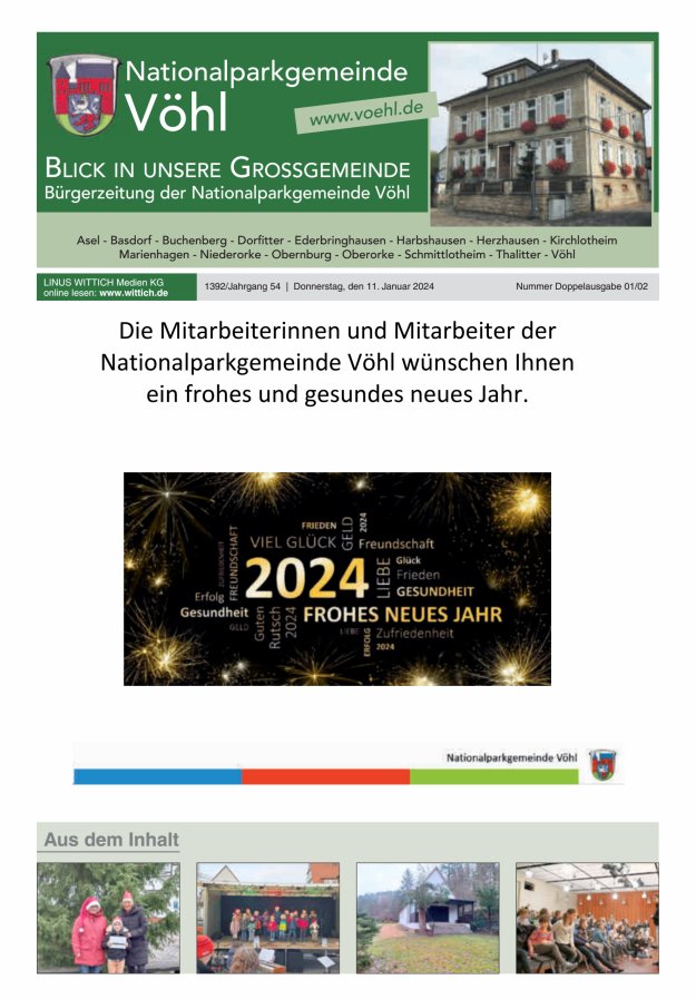 Blick in unsere Grossgemeinde Titelblatt 02/2024