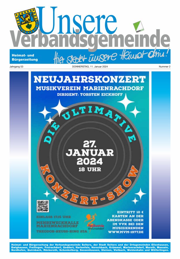 Unsere Verbandsgemeinde Selters Ww Titelblatt 02/2024