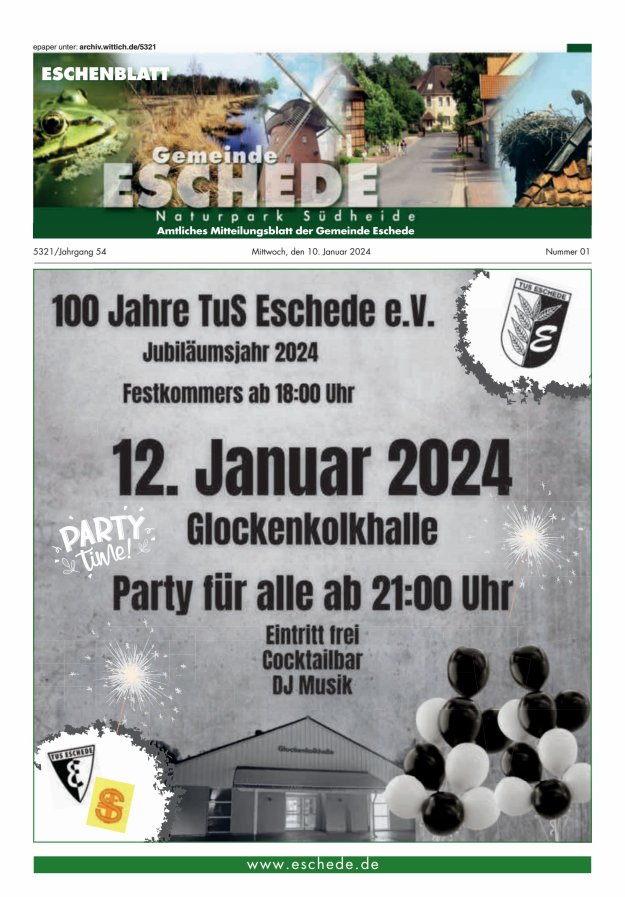 Eschenblatt Titelblatt 01/2024