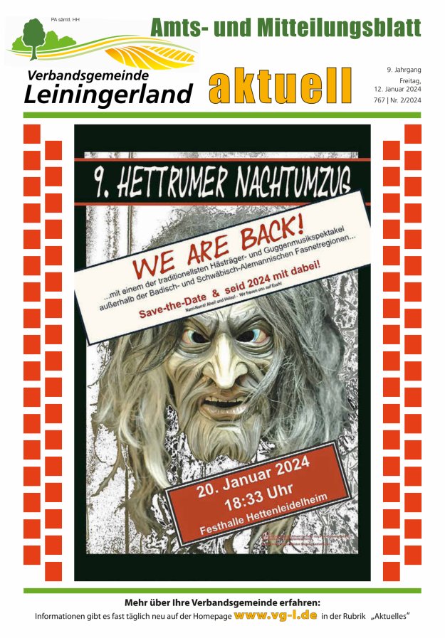VG Leiningerland aktuell Titelblatt 02/2024