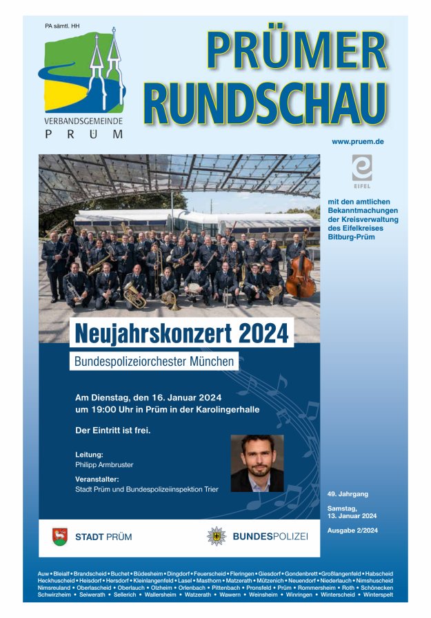Prümer Rundschau Titelblatt 02/2024