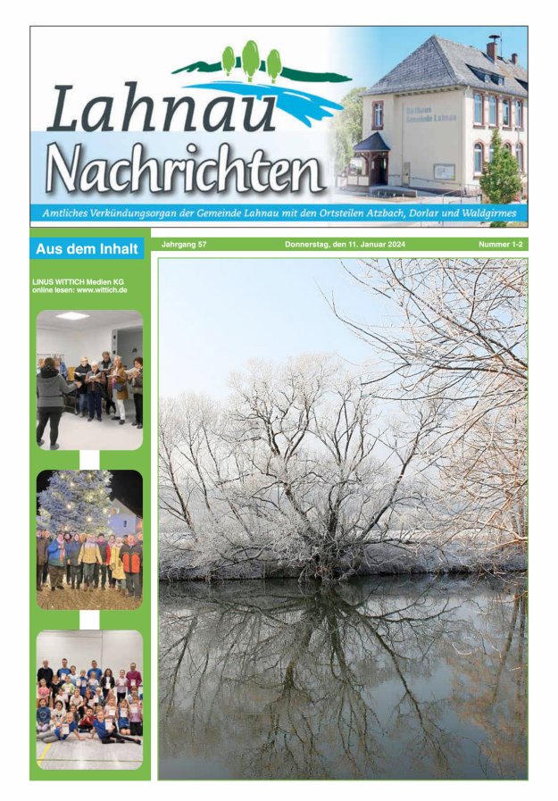 Lahnau Nachrichten Titelblatt 02/2024