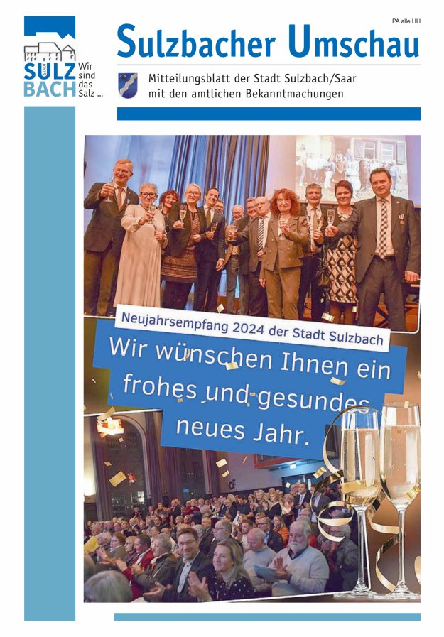 Sulzbacher Umschau Titelblatt 01/2024