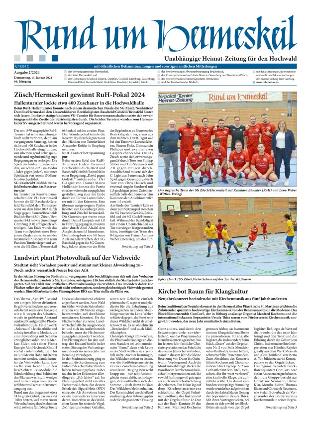 Rund um Hermeskeil Titelblatt 02/2024
