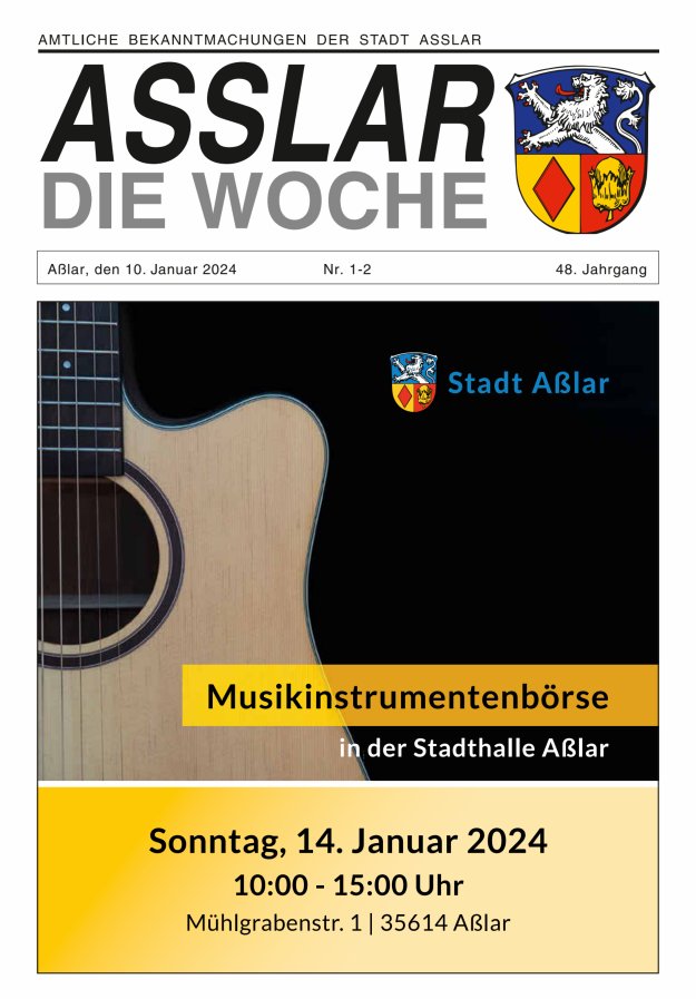 Asslar - Die Woche Titelblatt 02/2024