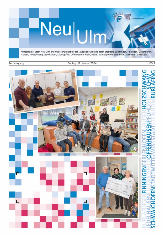 Amtsblatt der Stadt Neu-Ulm und Mitteilungsblatt für die Stadt Neu-Ulm Titelblatt 01/2024
