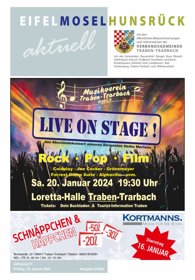 Eifel-Mosel-Hunsrück aktuell VG Traben-Trarbach Titelblatt 02/2024