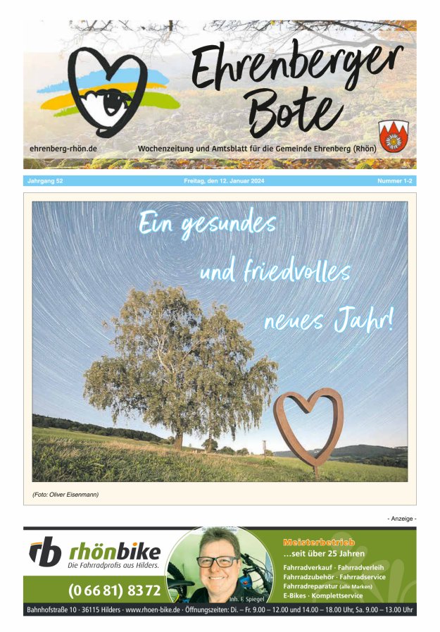 Ehrenberger Bote Titelblatt 02/2024