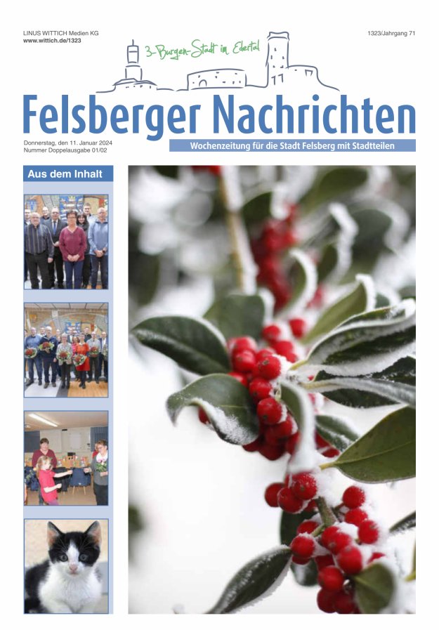 Felsberger Nachrichten Titelblatt 02/2024