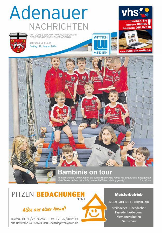 Adenauer Nachrichten Titelblatt 02/2024