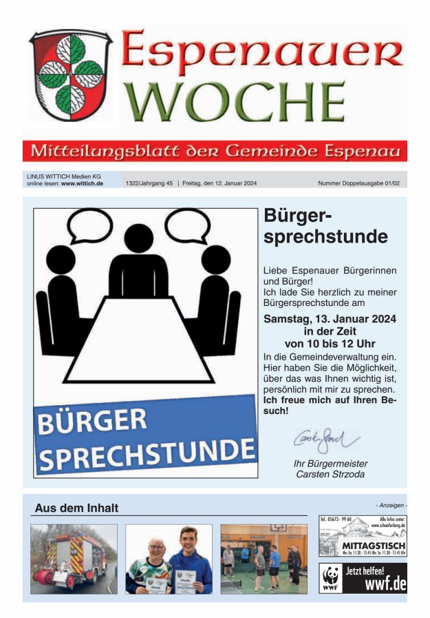Espenauer Woche Titelblatt 02/2024
