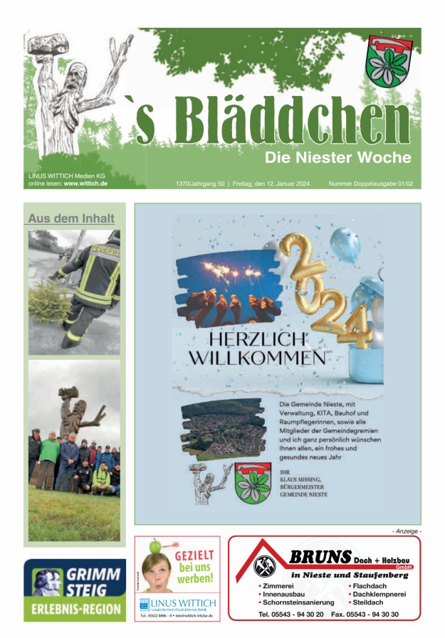Niester Woche Titelblatt 02/2024