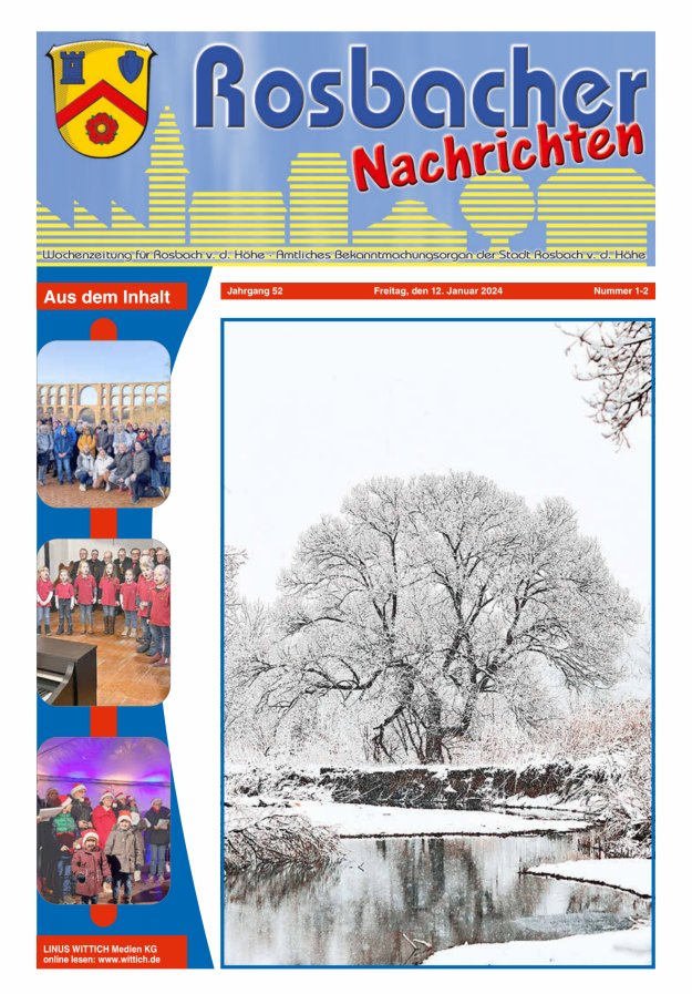 Rosbacher Nachrichten Titelblatt 02/2024