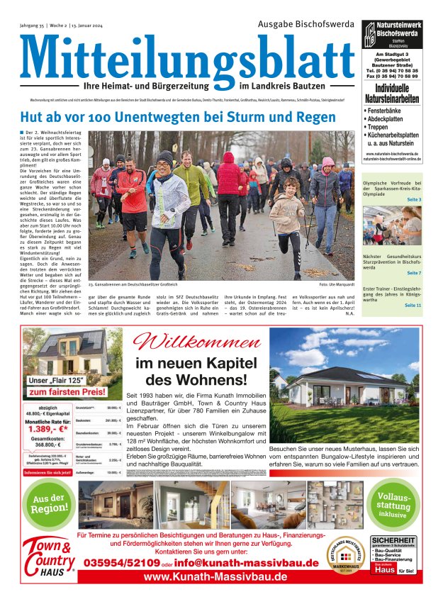Mitteilungsblatt LK Bautzen Ausgabe Bischofswerda Titelblatt 01/2024