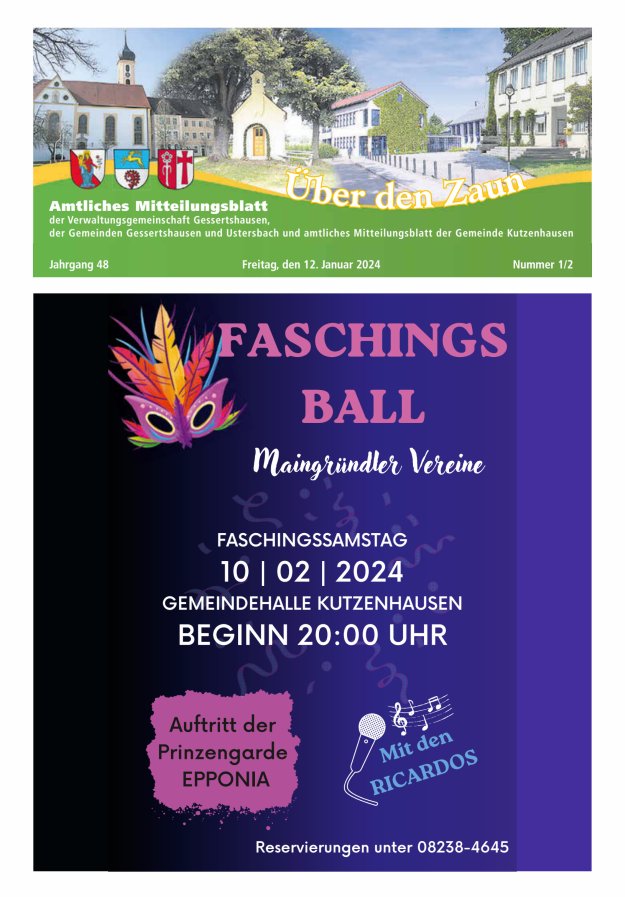 Über den Zaun Titelblatt 01/2024