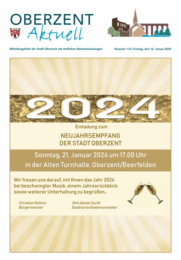 Oberzent aktuell Titelblatt 01/2024