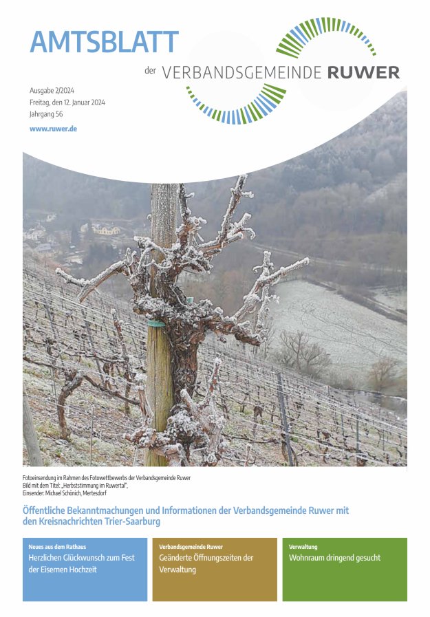 Amtsblatt VG Ruwer Titelblatt 02/2024