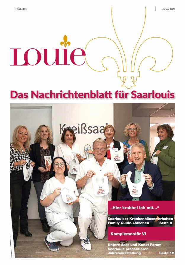 Louie - Nachrichtenblatt für Saarlouis Titelblatt 01/2024