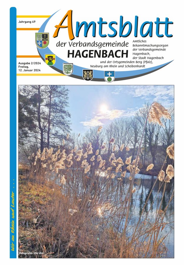 Amtsblatt der VG Hagenbach Titelblatt 02/2024