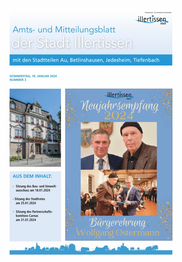 Amts- und Mitteilungsblatt Stadt Illertissen Titelblatt 03/2024