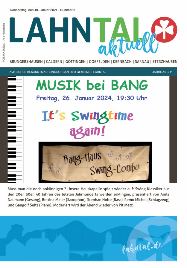 Amtliches Bekanntmachungsorgan der Gemeinde Lahntal Titelblatt 03/2024