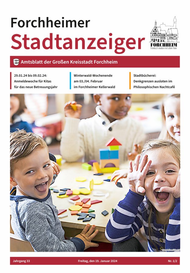 Forchheimer Stadtanzeiger Titelblatt 01/2024