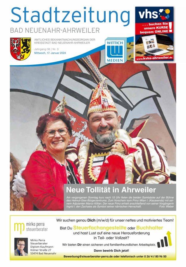 Stadtzeitung Bad Neuenahr-Ahrweiler Titelblatt 03/2024