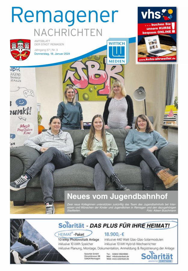 Remagener Nachrichten Titelblatt 03/2024