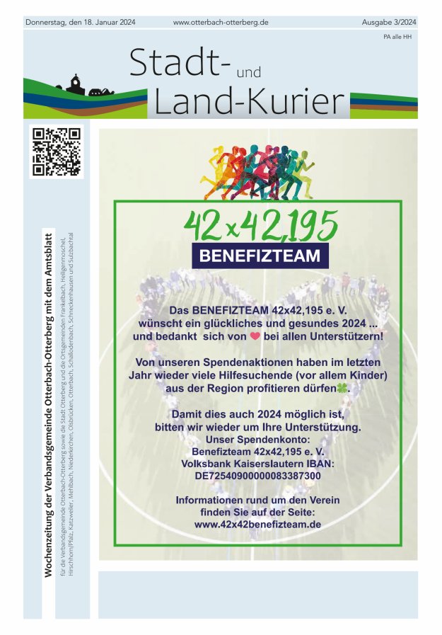 Stadt- und Land-Kurier Otterbach-Otterberg Titelblatt 03/2024