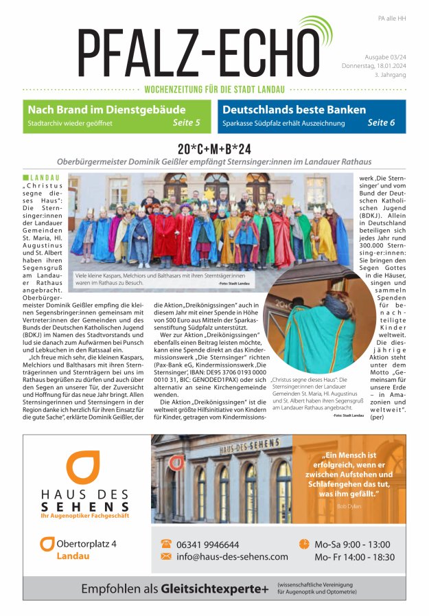Pfalz-Echo Titelblatt 02/2024
