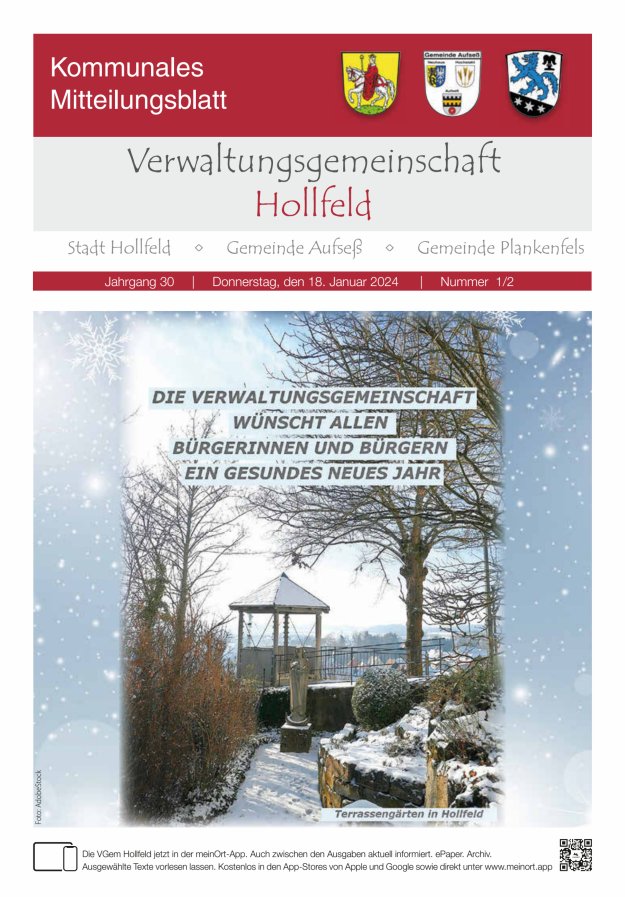 MB der Verwaltungsgemeinschaft Hollfeld  Titelblatt 01/2024
