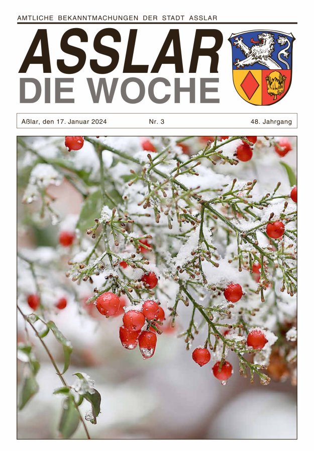 Asslar - Die Woche Titelblatt 03/2024