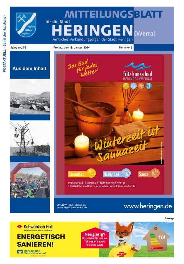 Mitteilungsblatt Heringen Titelblatt 03/2024