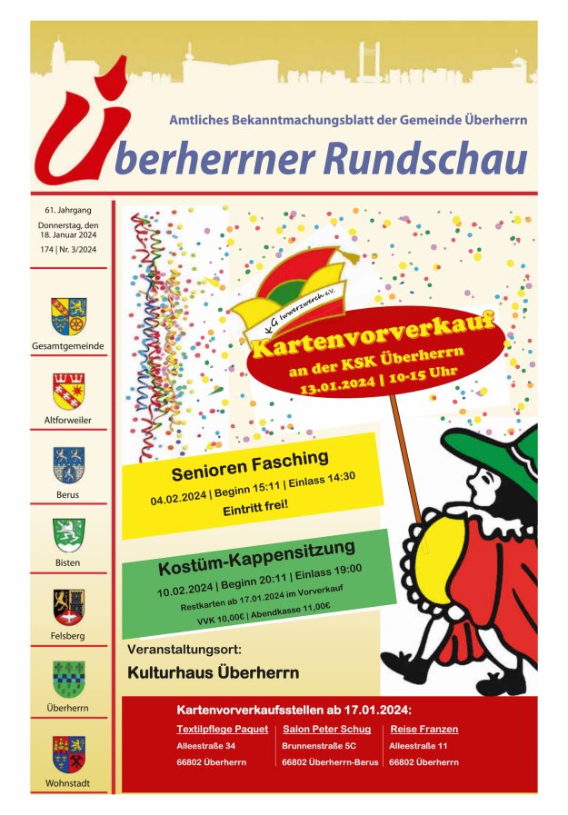 Überherrner Rundschau Titelblatt 03/2024