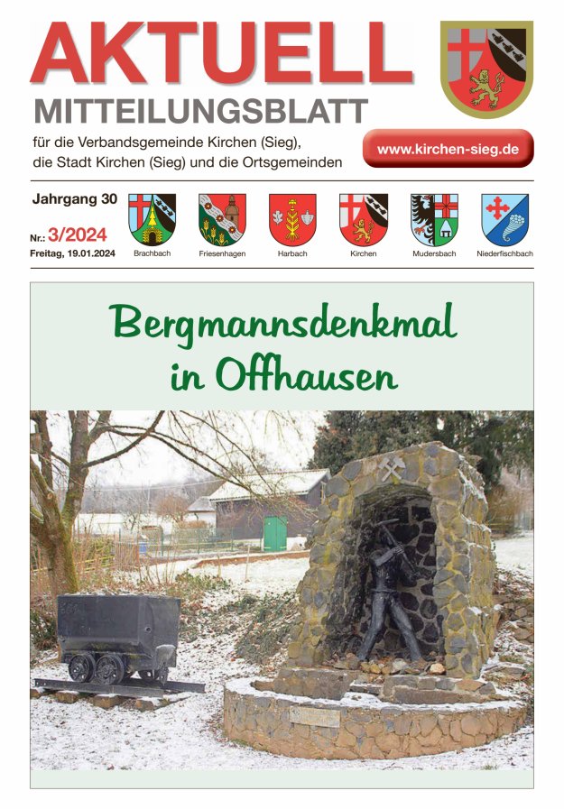 Aktuell - Mitteilungsblatt für die VG Kirchen (Sieg) Titelblatt 03/2024