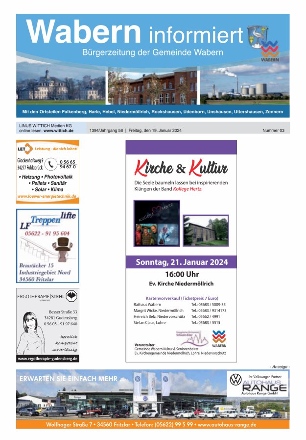 Wabern informiert Titelblatt 03/2024