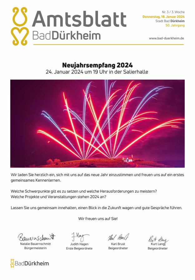 Bad Dürkheimer Woche Titelblatt 03/2024