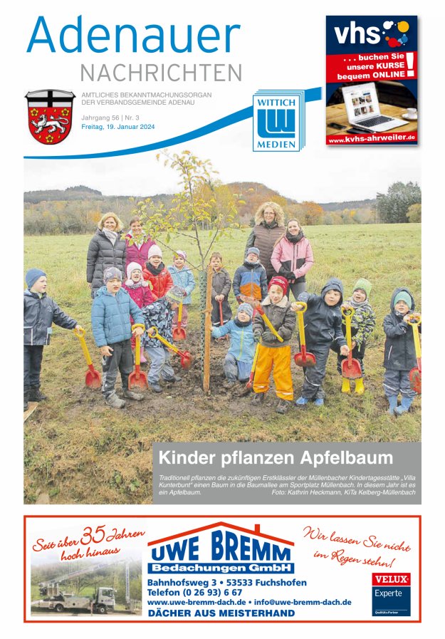 Adenauer Nachrichten Titelblatt 03/2024